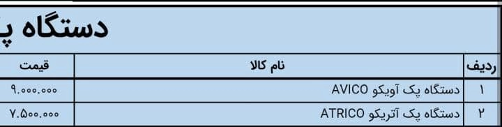 دستگاه پک آویکو