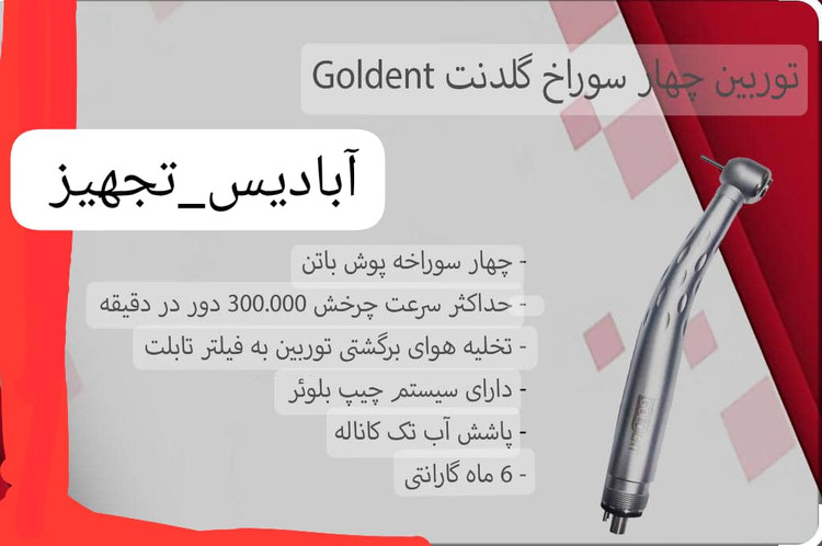 توربین۴سوراخ پوش باتن گلدنت